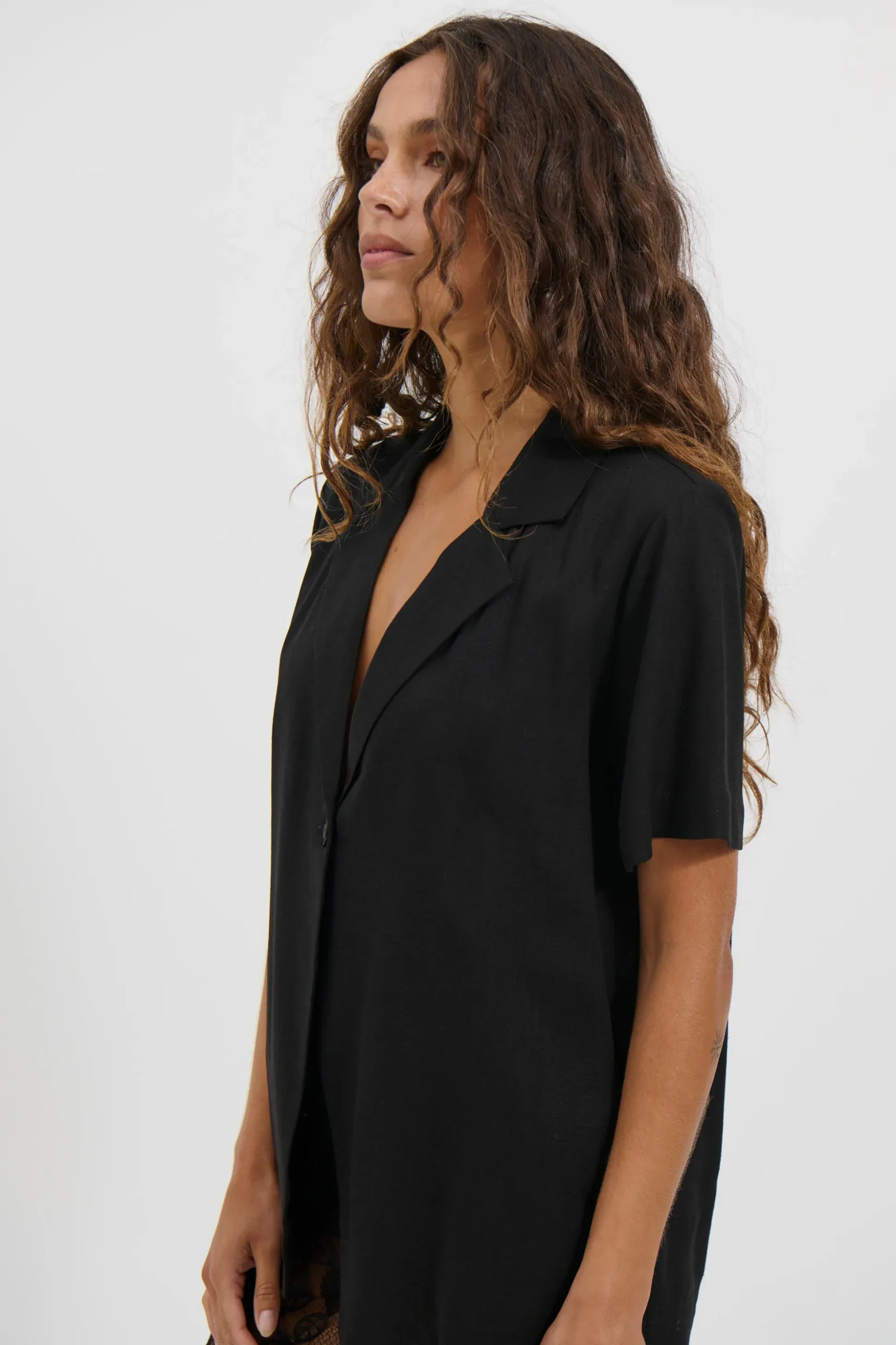 Karla Short Sleeve Shirt Black