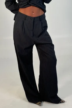 Kassandra Pinstripe Set Grey