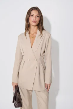 Kassandra Pinstripe Set Natural