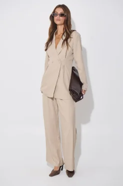 Kassandra Pinstripe Set Natural