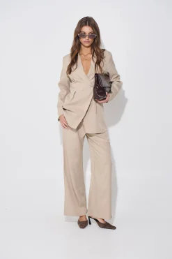 Kassandra Pinstripe Set Natural