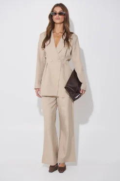 Kassandra Pinstripe Set Natural