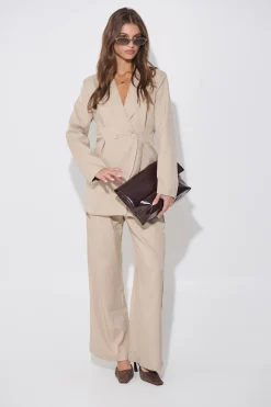 Kassandra Pinstripe Set Natural