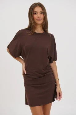 Kea Mini Dress Chocolate