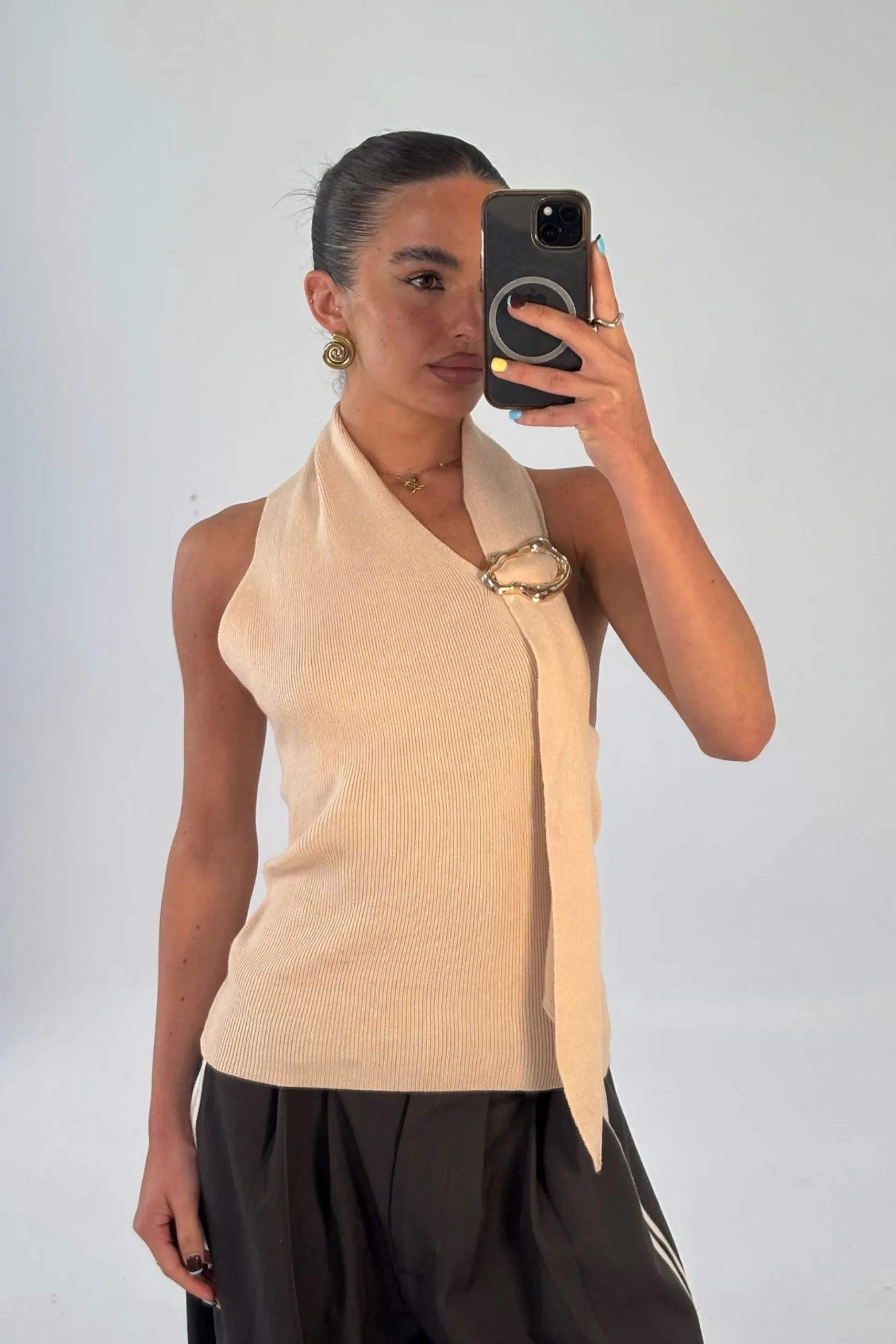 Kelsey Top Beige