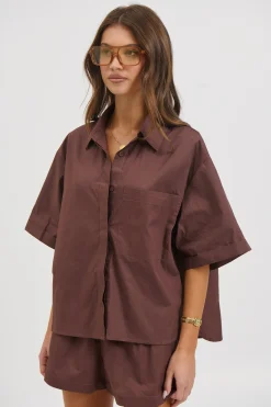 Kikki Shirt Chocolate
