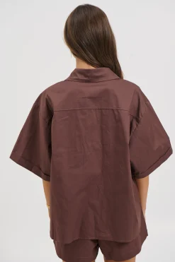 Kikki Shirt Chocolate