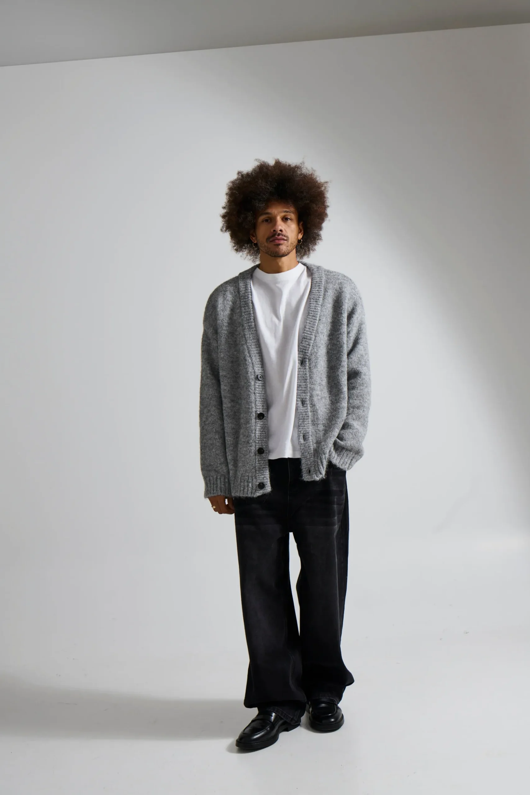 Knitted Oversize Cardigan Grey