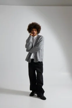 Knitted Oversize Cardigan Grey