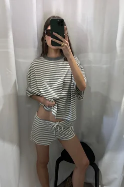 Kourt Bloomers Ash Stripe