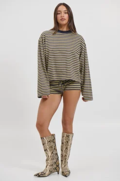 Kourt Bloomers Beige Stripe