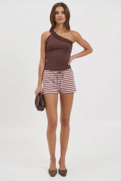 Kourt Bloomers Chocolate Blush Stripe