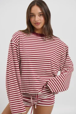 Kourt Bloomers Wine Stripe