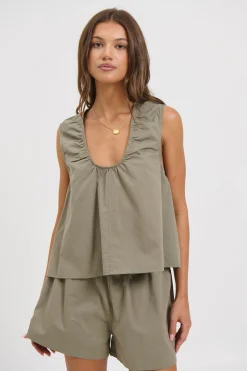 Kyla Top Khaki