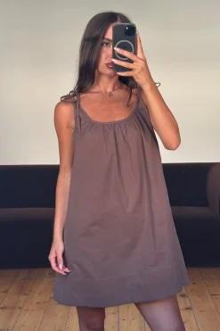 Laine Mini Dress Chocolate