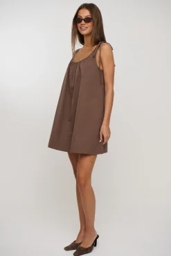 Laine Mini Dress Chocolate