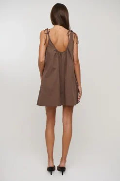 Laine Mini Dress Chocolate