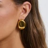 Letisha Stud Earring 18k Gold Plated