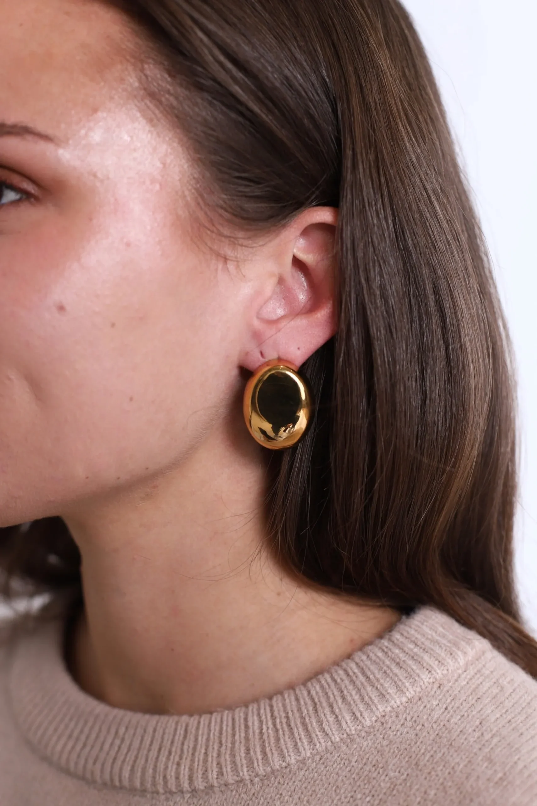 Letisha Stud Earring 18k Gold Plated