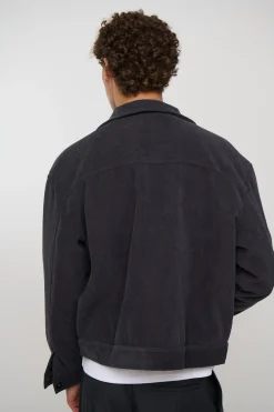 Levi Soft Cord Jacket Dark Grey