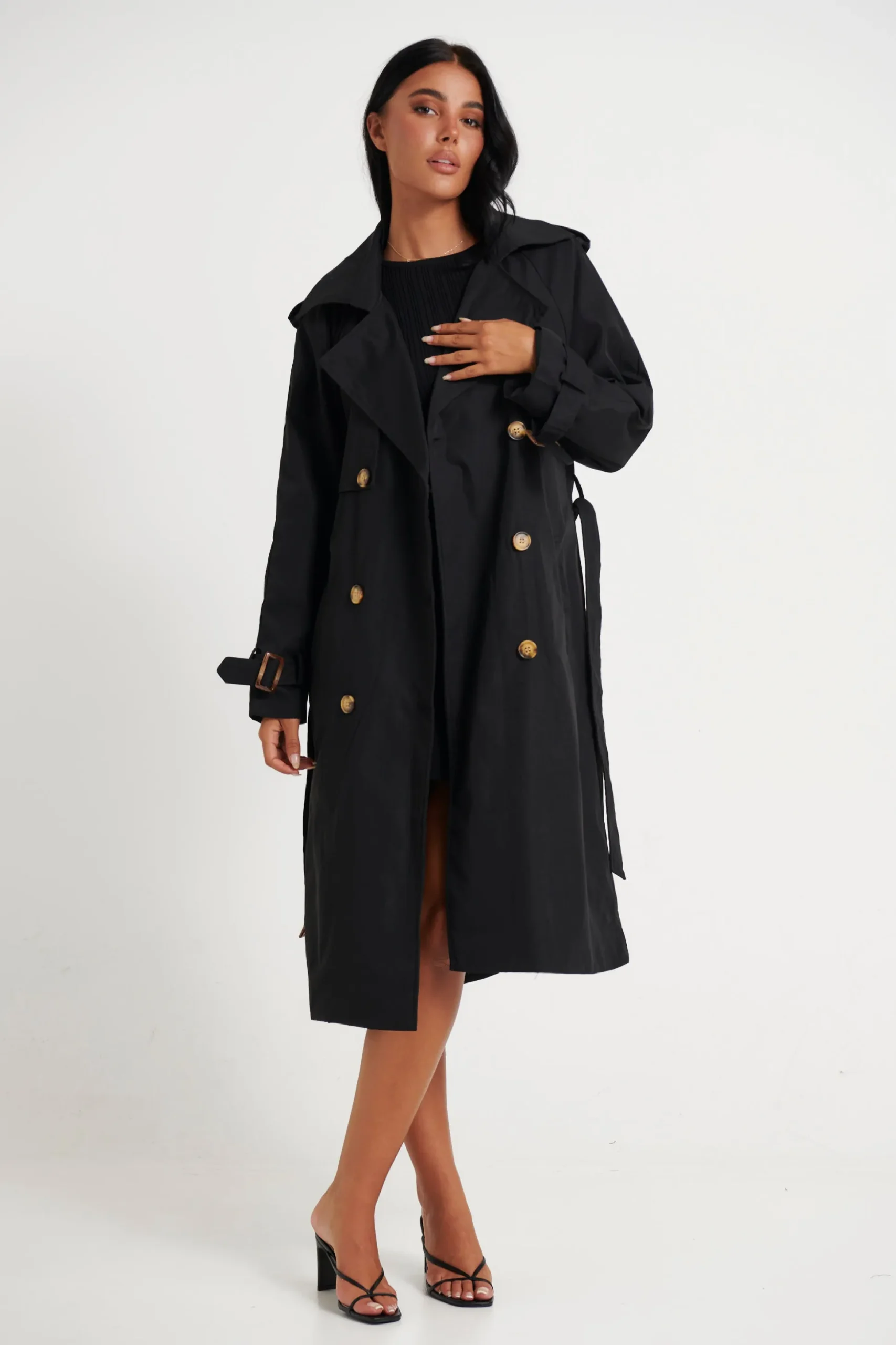 Lia Trench Black