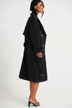 Lia Trench Black