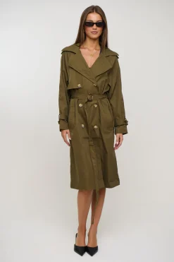 Lia Trench Olive