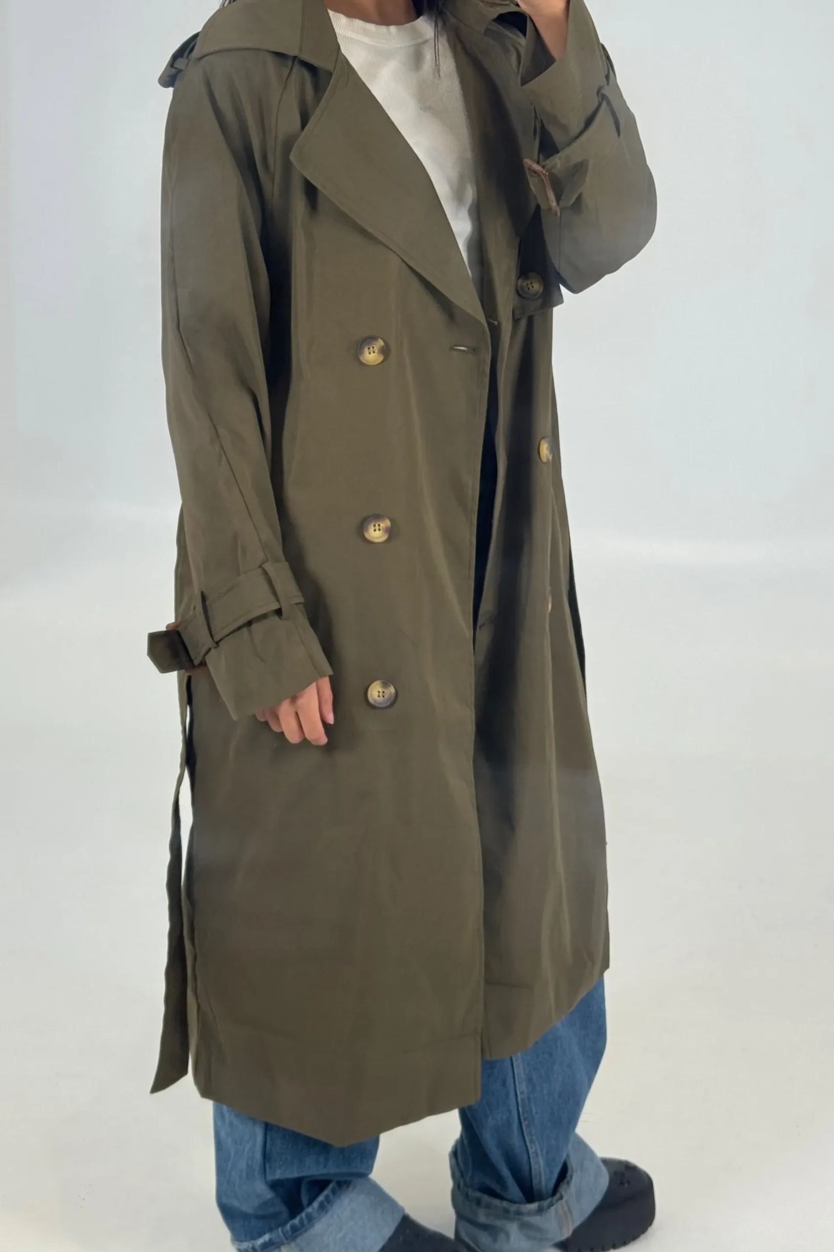 Lia Trench Olive
