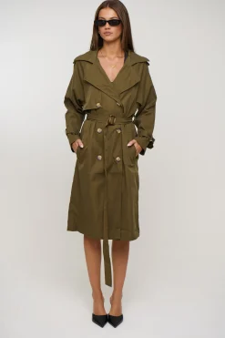 Lia Trench Olive