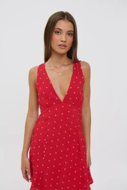 Liza Mini Dress Cherry