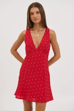 Liza Mini Dress Cherry