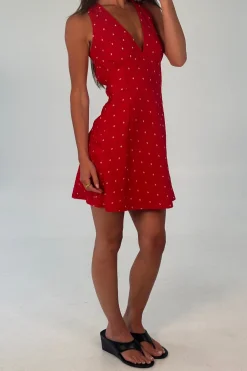 Liza Mini Dress Cherry