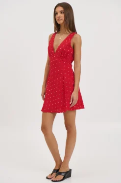 Liza Mini Dress Cherry