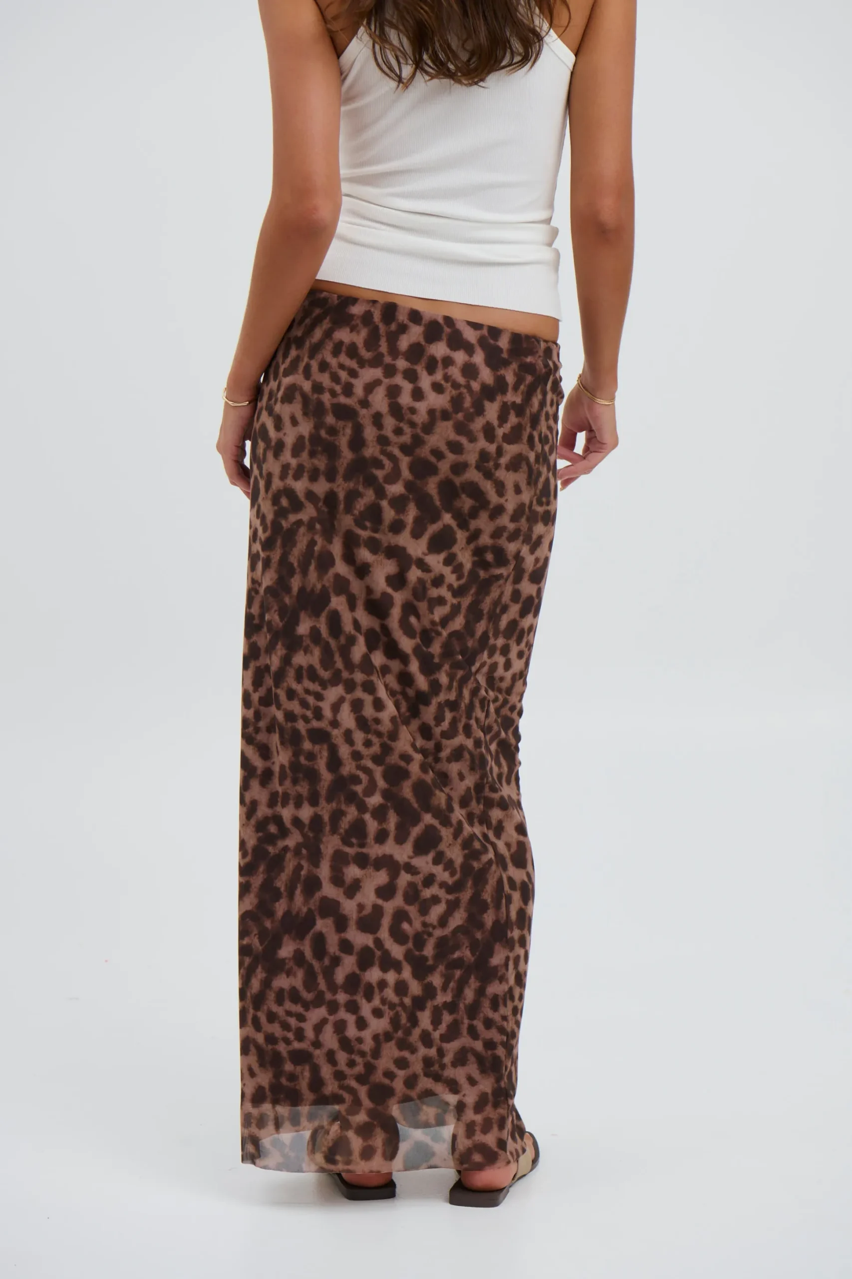 Louie Maxi Skirt Dark Leopard