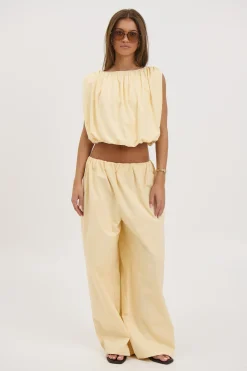 Louisa Bubble Top Lemon