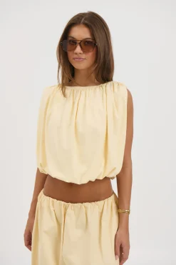 Louisa Bubble Top Lemon
