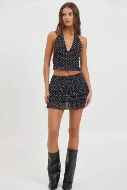 Lucia Mini Skirt Black