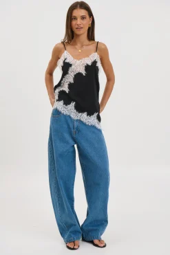 Lukas Lace Top Black