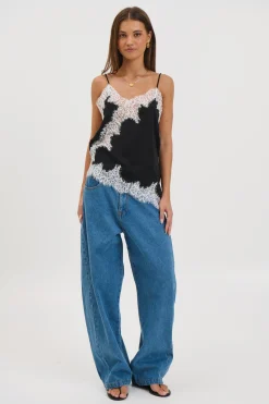 Lukas Lace Top Black