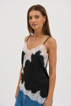 Lukas Lace Top Black