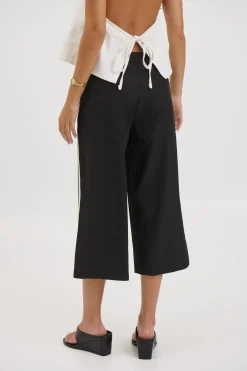 Lyra Denim Halter White