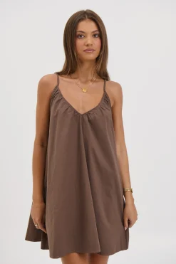 Mack Mini Dress Chocolate