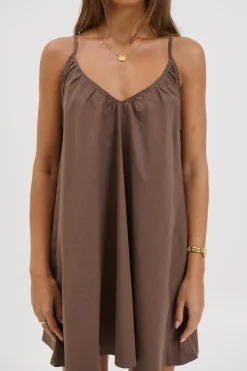 Mack Mini Dress Chocolate