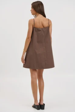 Mack Mini Dress Chocolate