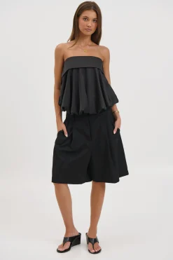 Makenzie Strapless Top Black