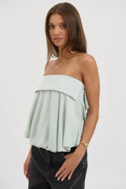 Makenzie Strapless Top Mint