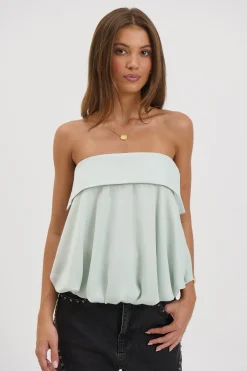 Makenzie Strapless Top Mint