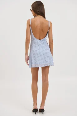 Malia Mini Dress Baby Blue