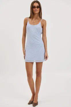 Malia Mini Dress Baby Blue