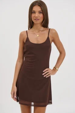 Malia Mini Dress Chocolate